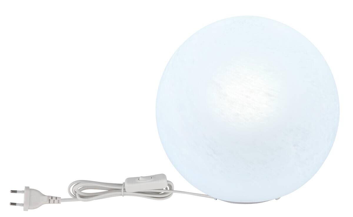 GLOBO Tischleuchte mattschwarz Opal weiß Metall Glas H/D: ca. 24,5x25 cm E27 1 Brennstellen