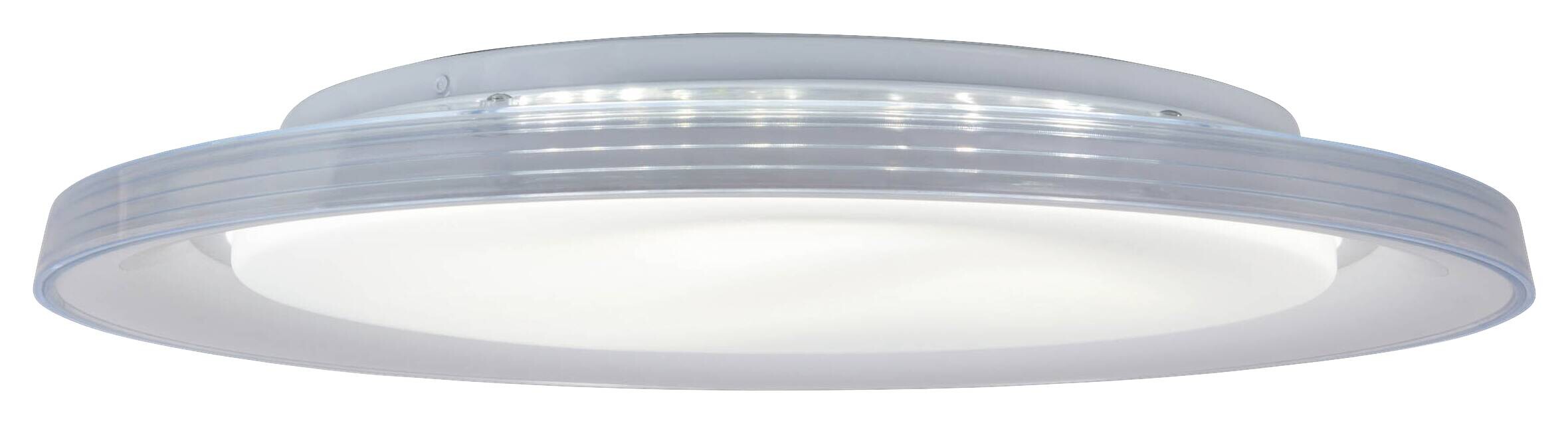 Näve Leuchten LED-Deckenleuchte weiß Metall Kunststoff B/H/T/D: ca. 50,5x7,5x50,5x50,5 cm