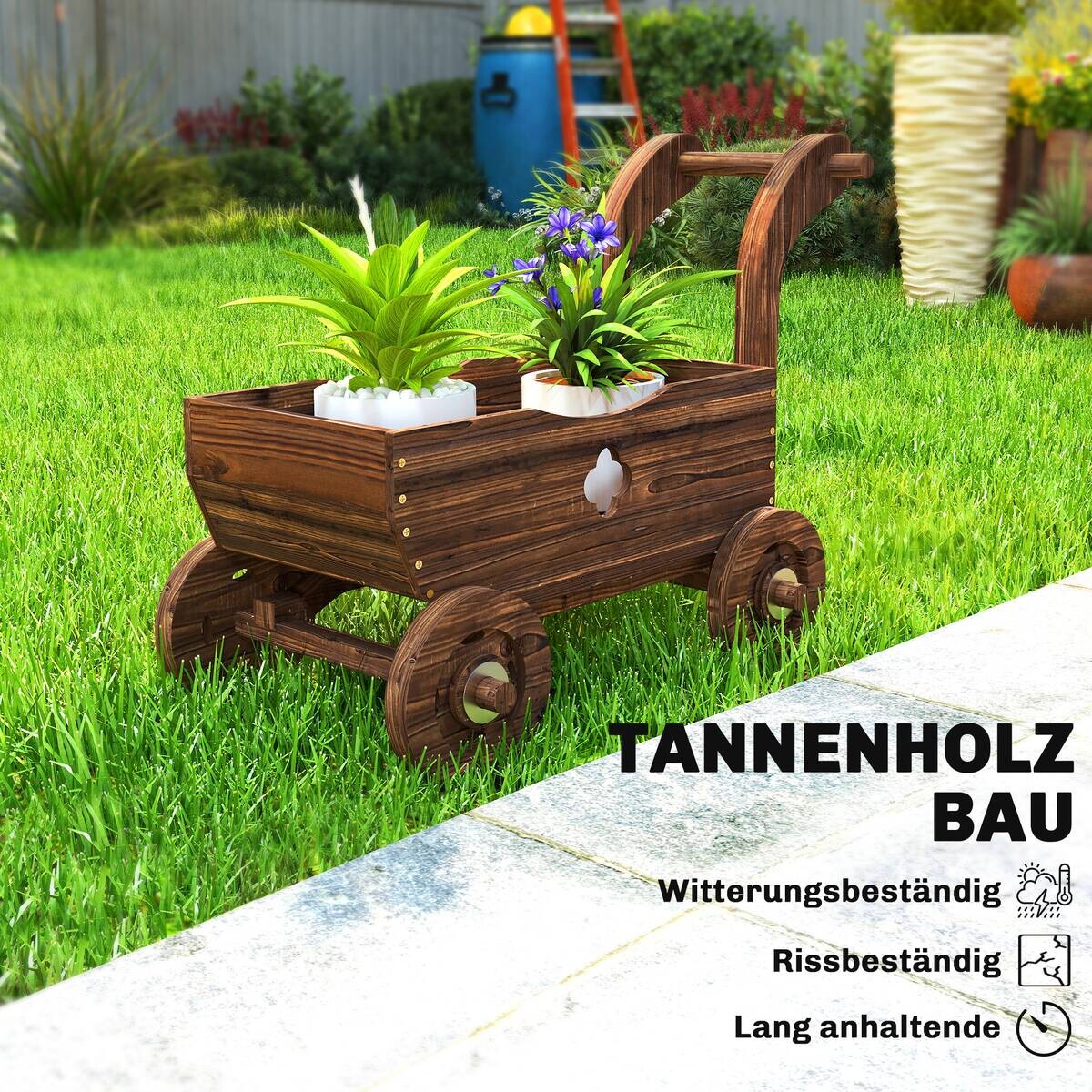 Outsunny Hochbeet B/H/T/L: ca. 38x52x38x68 cm