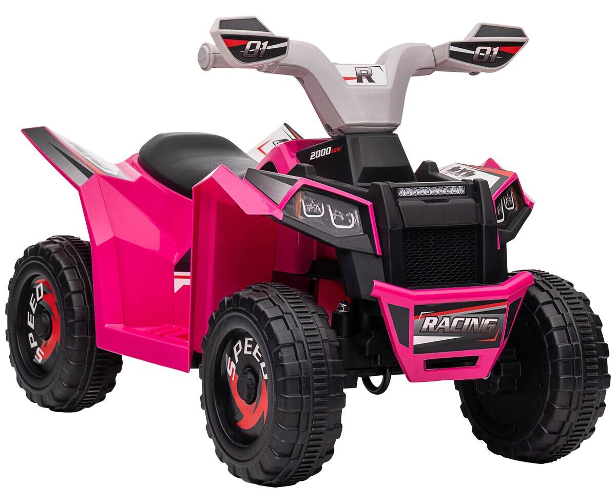 HOMCOM Elektroauto für Kinder rosa B/H/L: ca. 41,5x48,5x70 cm