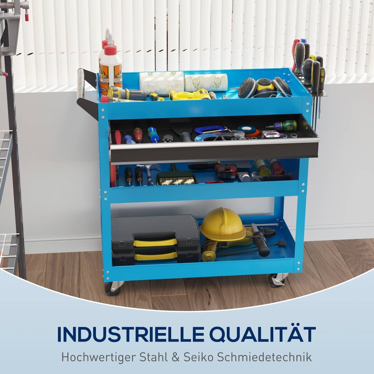 Werkstatt-Rollwagen B/H/T: ca. 82x76x35 cm