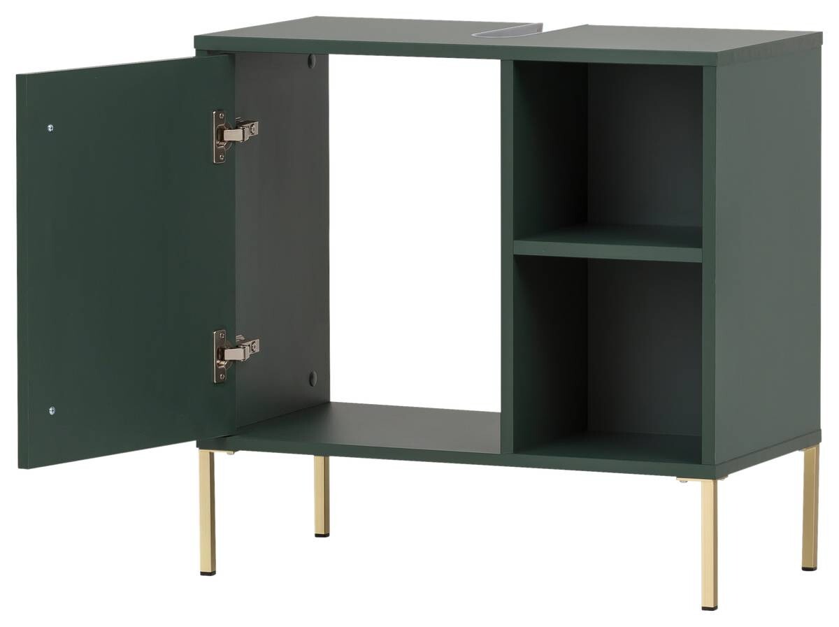 Waschbeckenunterschrank Kent waldgrün B/H/T: ca. 65,3x63,3x33,1 cm