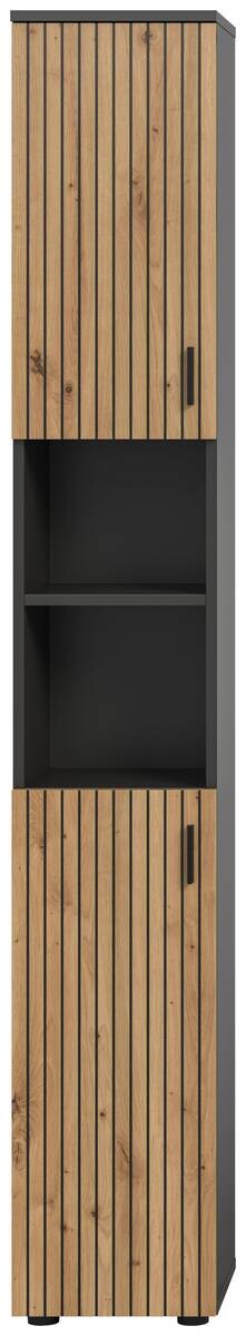 Badhochschrank Mone Basalt Nachbildung Artisan Oak Nachbildung B/H/T: ca. 30x192x30 cm