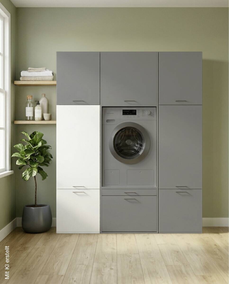 Washcab Aufbewahrungsschrank WCVR142 weiß B/H/T: ca. 50x142x67,5 cm