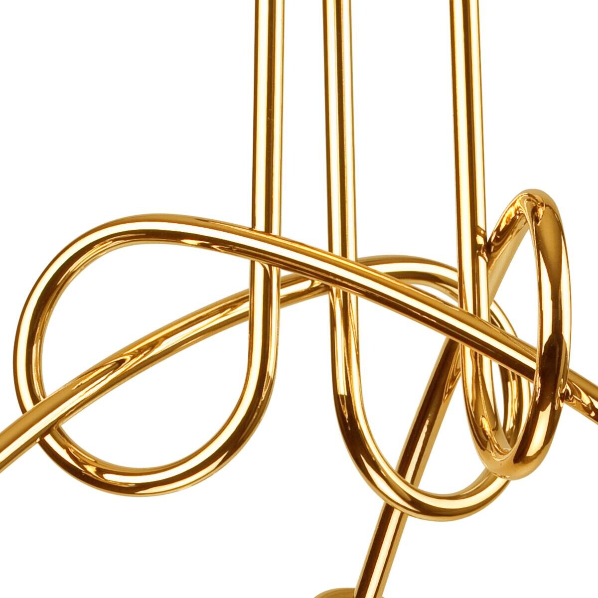 Lamkur Deckenleuchte CAMILLA 36816 gold Stahl H/L: ca. 30x36 cm E27 3 Brennstellen
