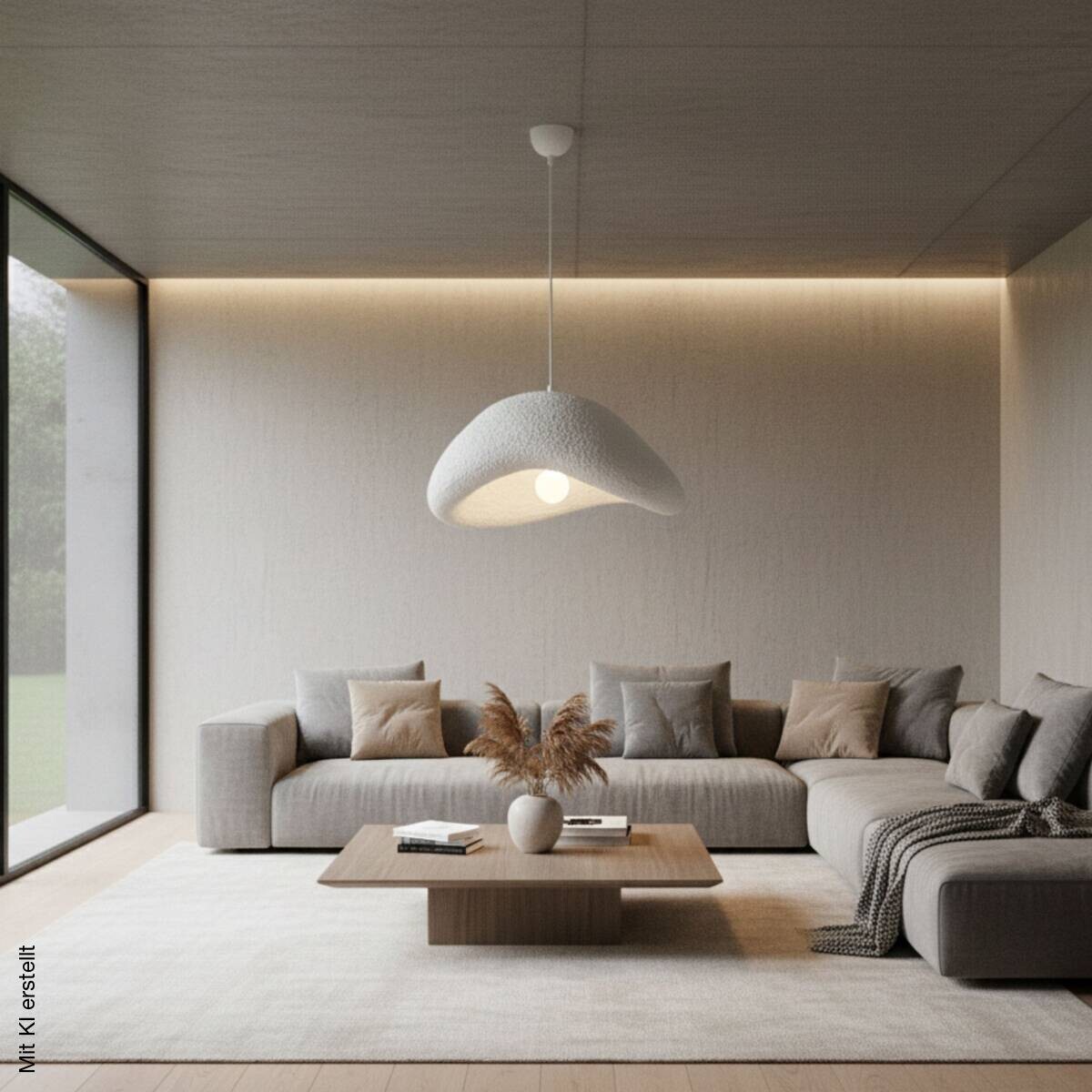 Opviq Pendelleuchte weiß Metall B/H/T/L: ca. 52x120x40x52 cm E27 1 Brennstellen