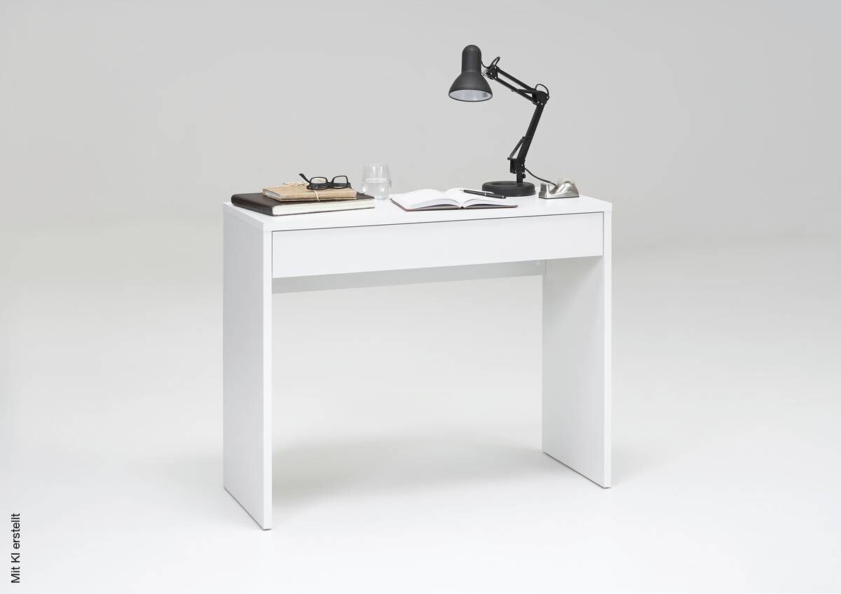 Schreibtisch weiß B/H/T: ca. 100x80x40 cm
