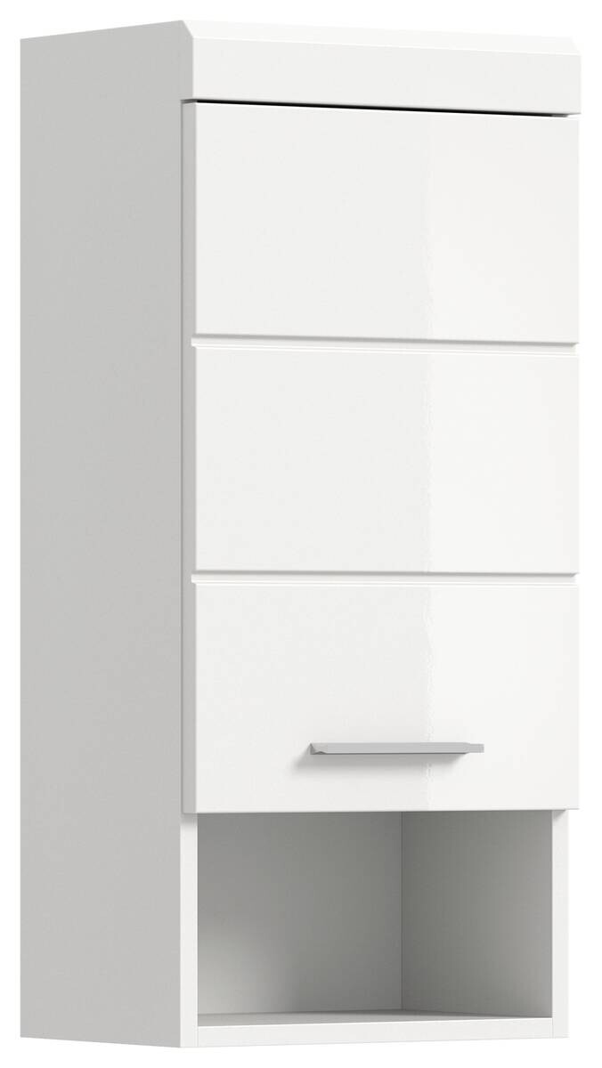 Badhängeschrank Scout weiß weiß Hochglanz B/H/T: ca. 37x79x24 cm