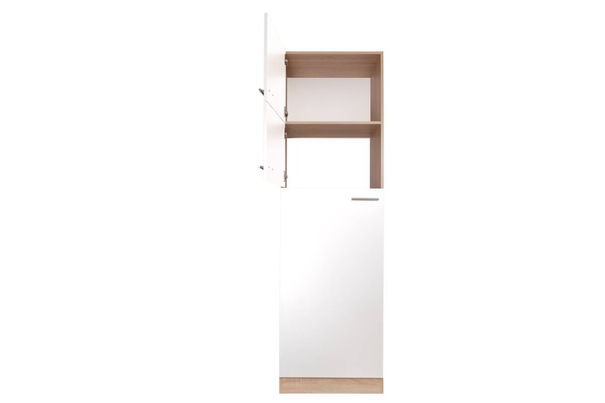 Kühlumbauschrank Merle weiß B/H/T: ca. 60x200x60 cm