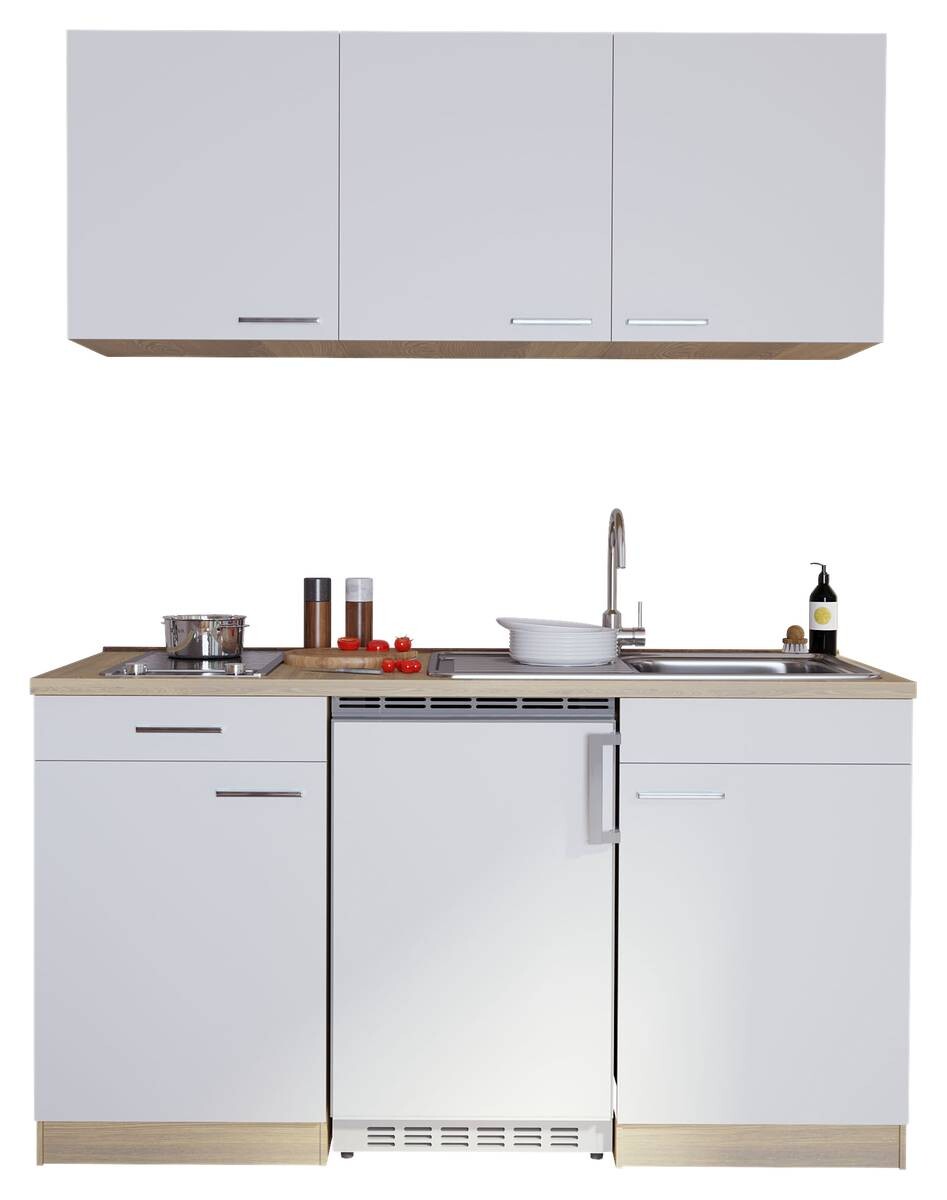 Respekta Singleküche Economy weiß matt B/H/T: ca. 150x200x60 cm