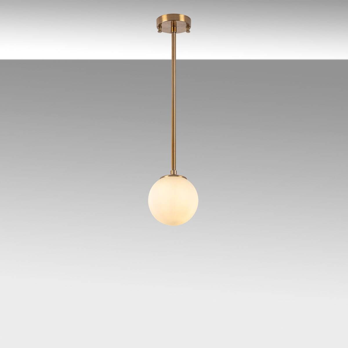 Opviq Deckenleuchte Akkas bronze Metall Glas B/H/T/L/D: ca. 15x61x15x15x15 cm E14 1 Brennstellen