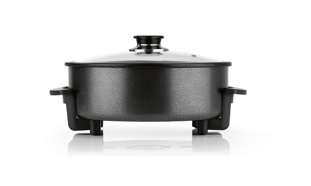 GOURMETmaxx Elektrische Party-Pfanne schwarz Edelstahl B/H/L: ca. 14,5x36x34,5 cm