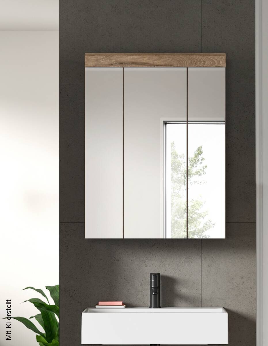 Spiegelschrank Wave Nachbildung B/H/T: ca. 60x79x18 cm