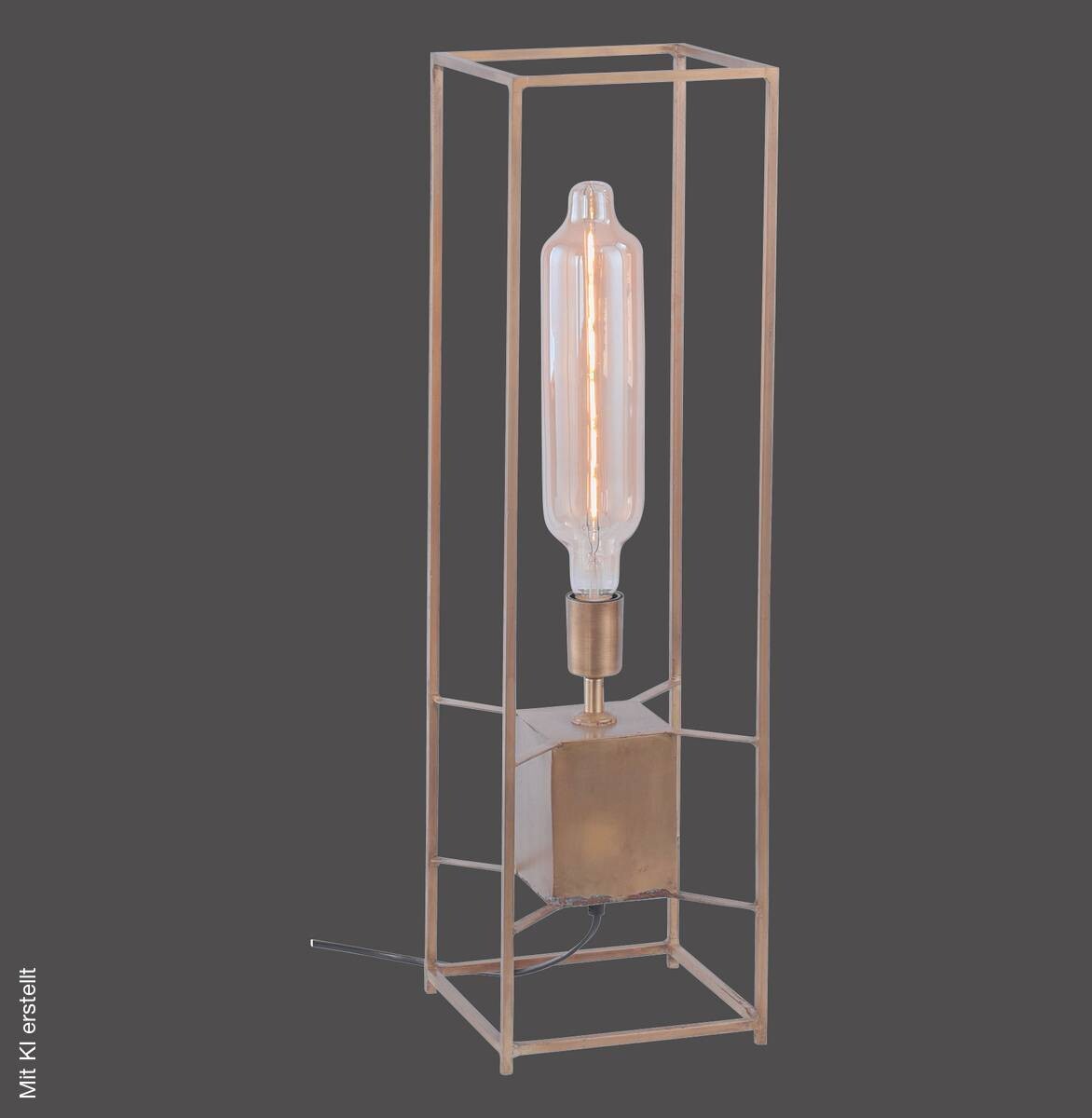 Paul Neuhaus Stehlampe PN765-90 messing Metall B/H/L: ca. 20x72x20 cm E27 1 Brennstellen