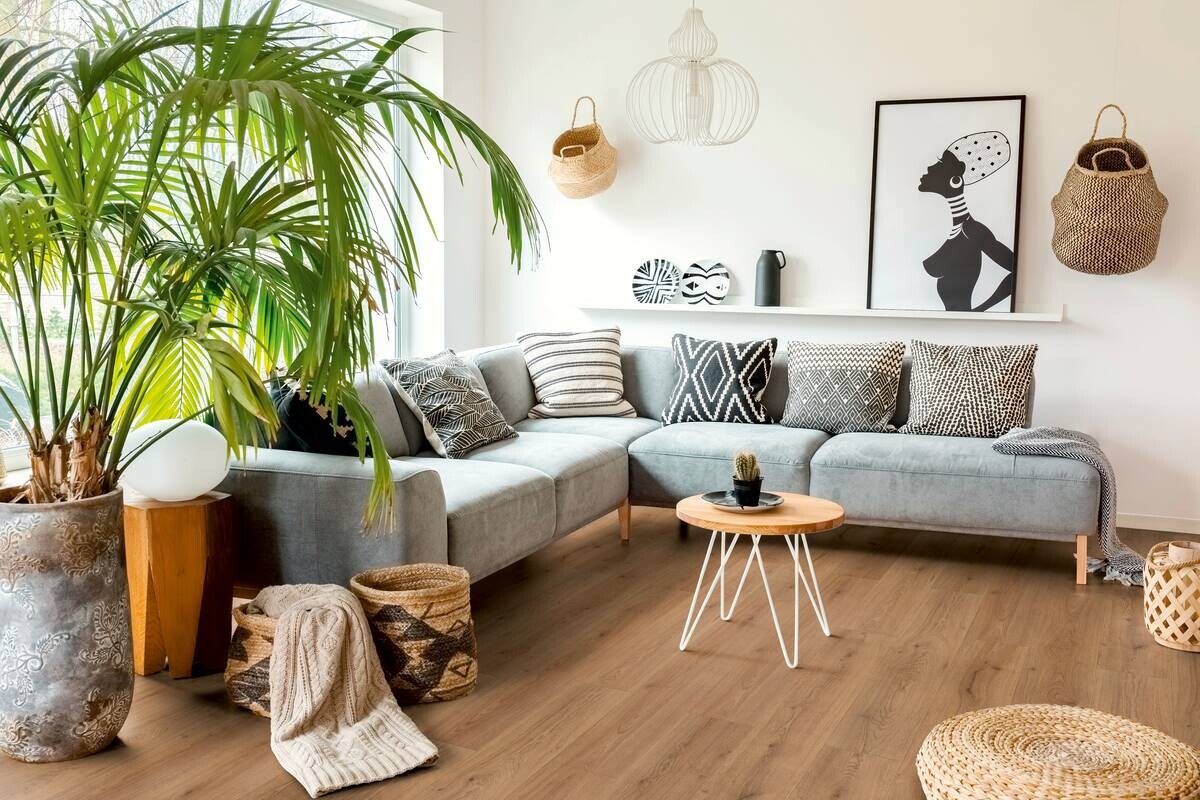 Laminatboden Trend Eiche natur ca. 2,131 m² B/L: ca. 19,3x138 cm pro Paket