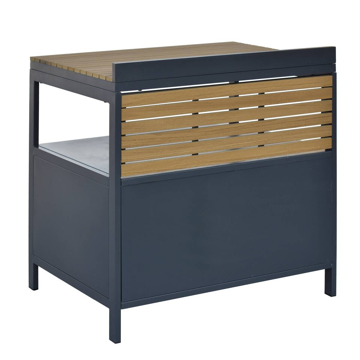 POCOline Outdoor-Küchenmodul natur Aluminium B/H/L: ca. 83,5x89x61,5 cm