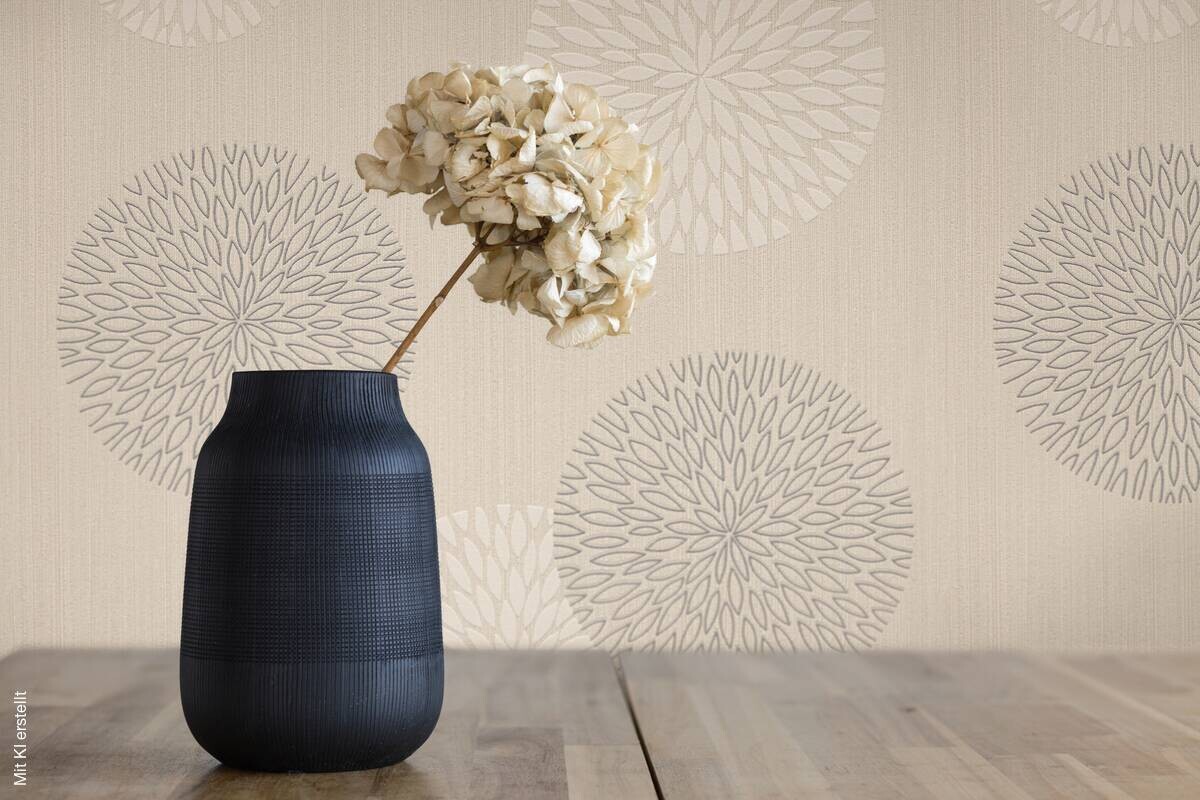 A.S.Creation Vliestapete Best of Vlies Punkte beige B/L: ca. 53x1005 cm