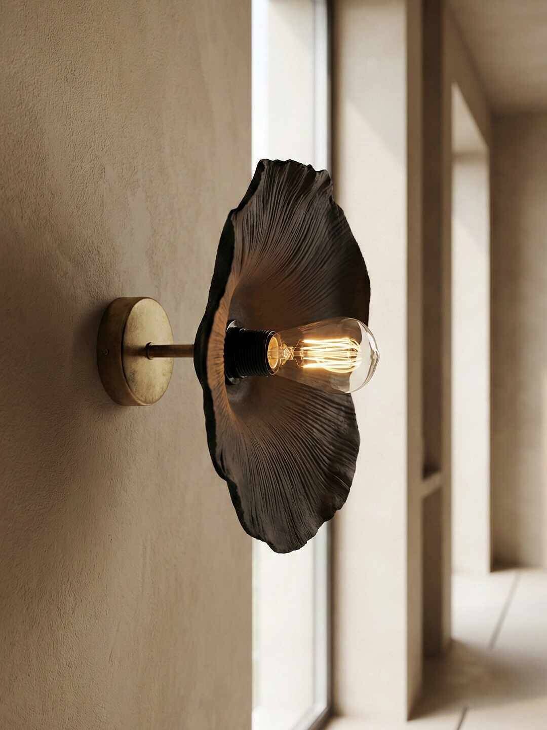 Opviq Wandleuchte gold schwarz Metall B/H/T/L/D: ca. 35x35x35x35x35 cm 1 Brennstellen