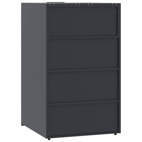 vidaXL Mülltonnenbox anthrazit