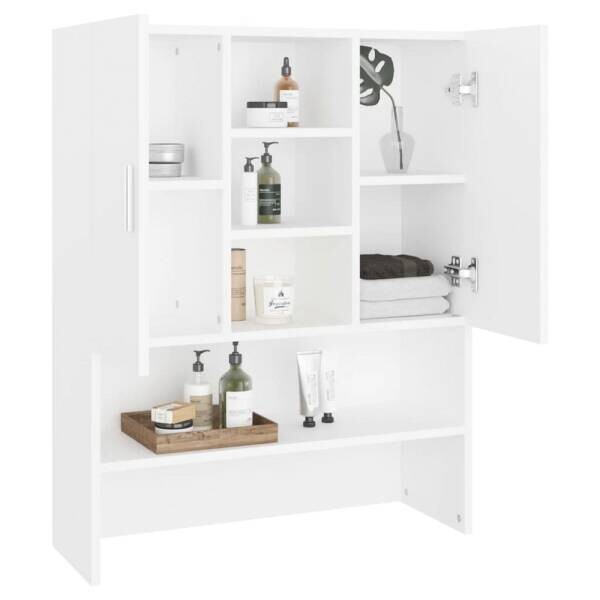 vidaXL Waschmaschinenschrank weiß B/H/T: ca. 71x181,5x71,5 cm