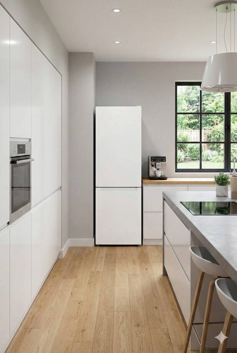 POCOline Kühl-/Gefrierkombination KGK186-315EW weiß B/H/T: ca. 59,6x185,5x59,5 cm