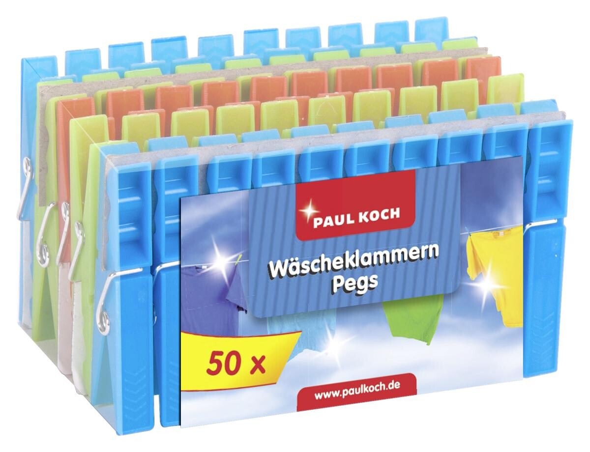 Wäscheklammern sortiert