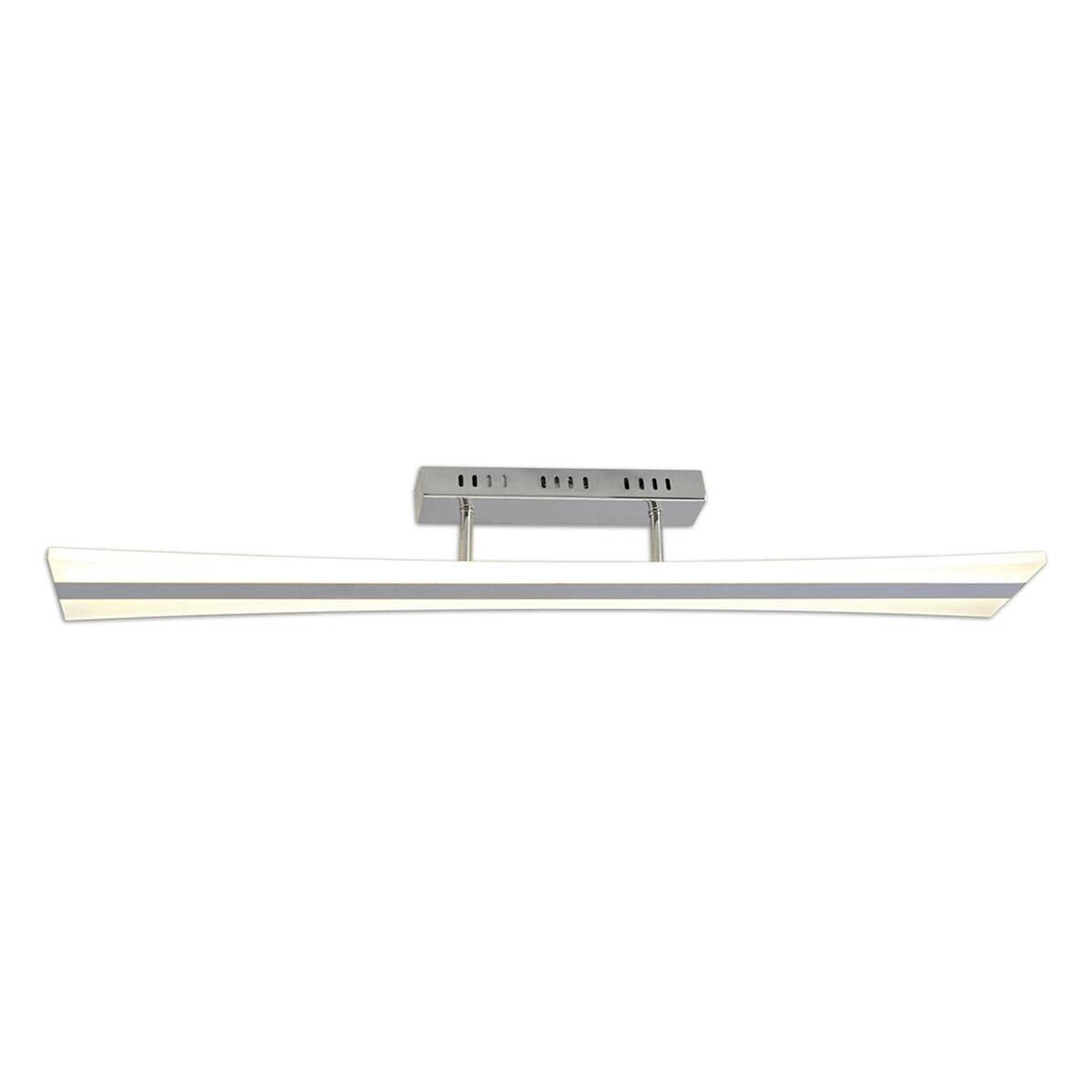 Näve Leuchten Deckenleuchte 1201650 silber Kunststoff Metall B/H/T: ca. 14x11,5x99,4 cm null 1 Brennstellen