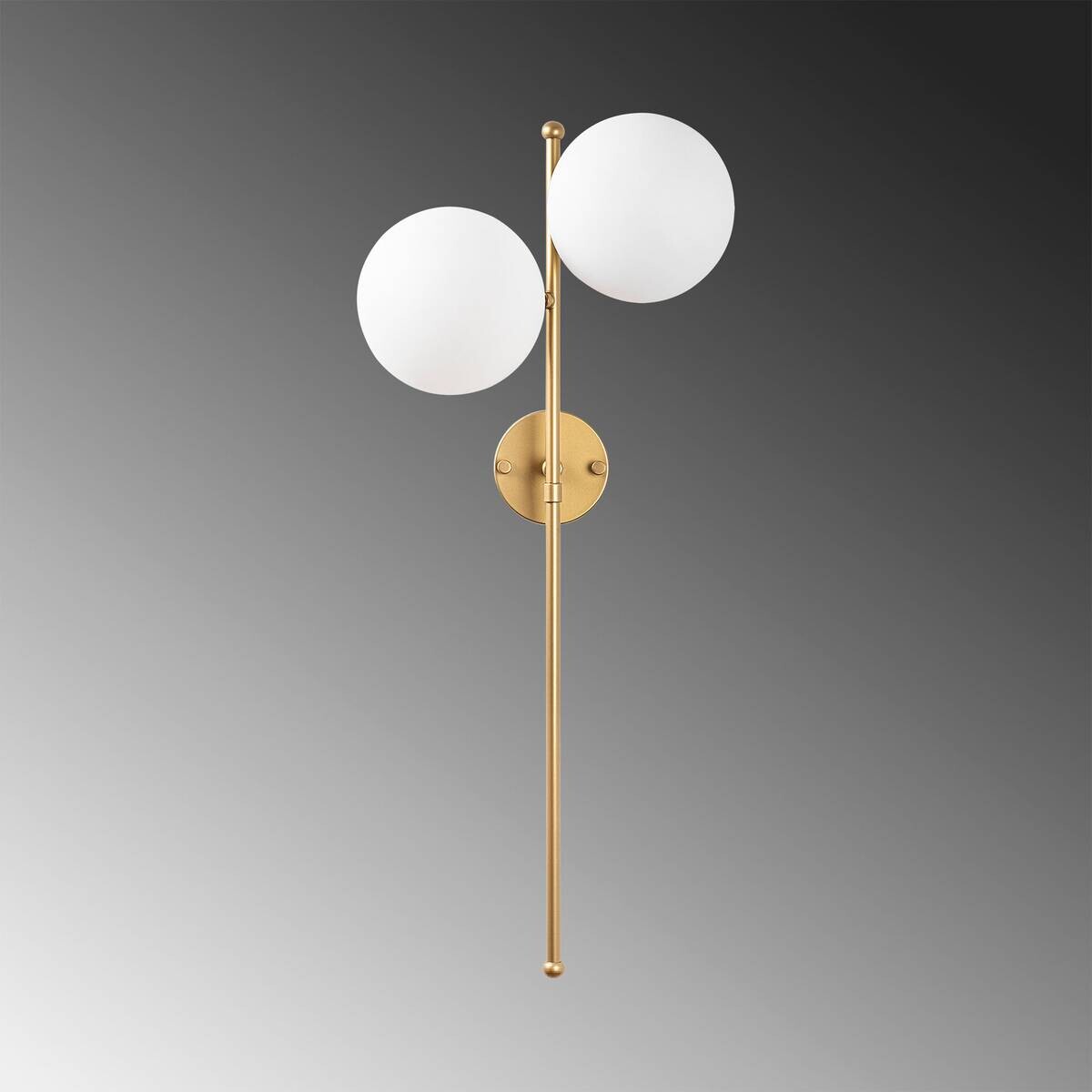 Opviq Wandleuchte Fazli gold Glas Metall B/H/T/L/D: ca. 27x72x27x32x15 cm E14 2 Brennstellen