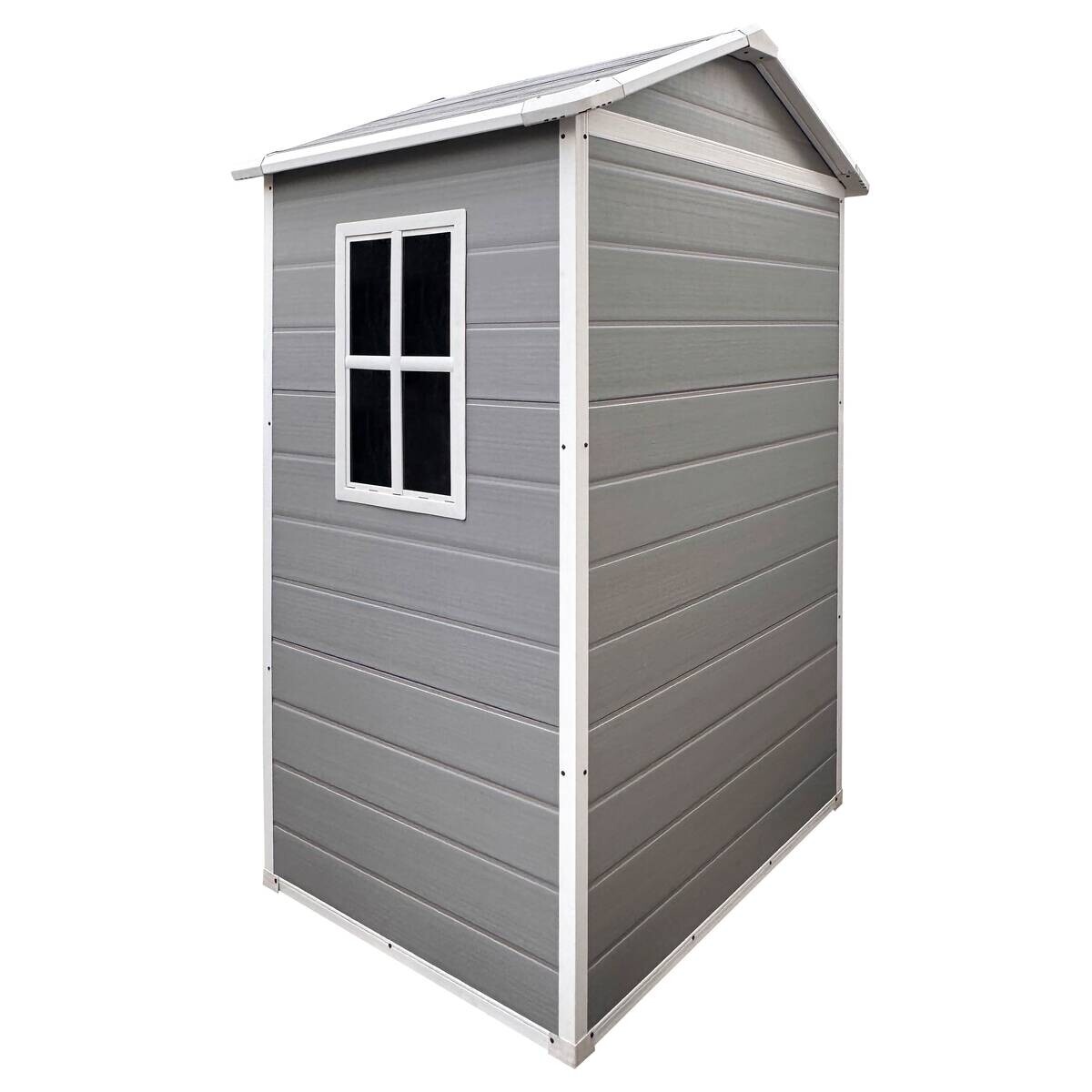 POCOline Gartenhaus Basic grau B/H/T: ca. 134x202x102 cm