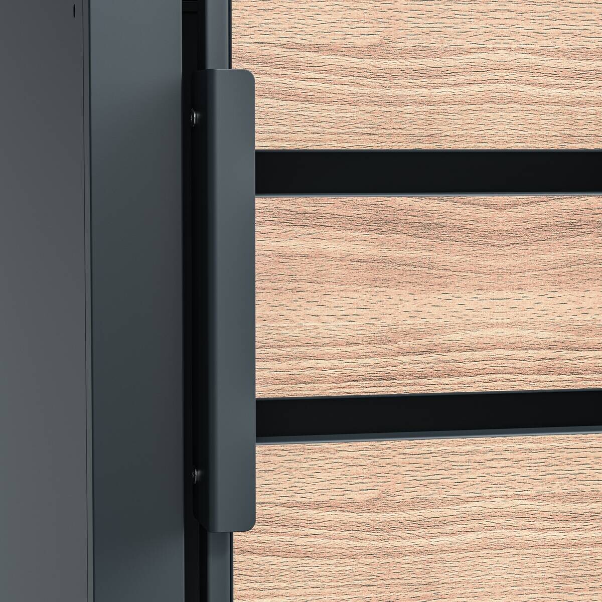 Westmann Mülltonnenbox Lacina braun B/H/L: ca. 332x116x80 cm
