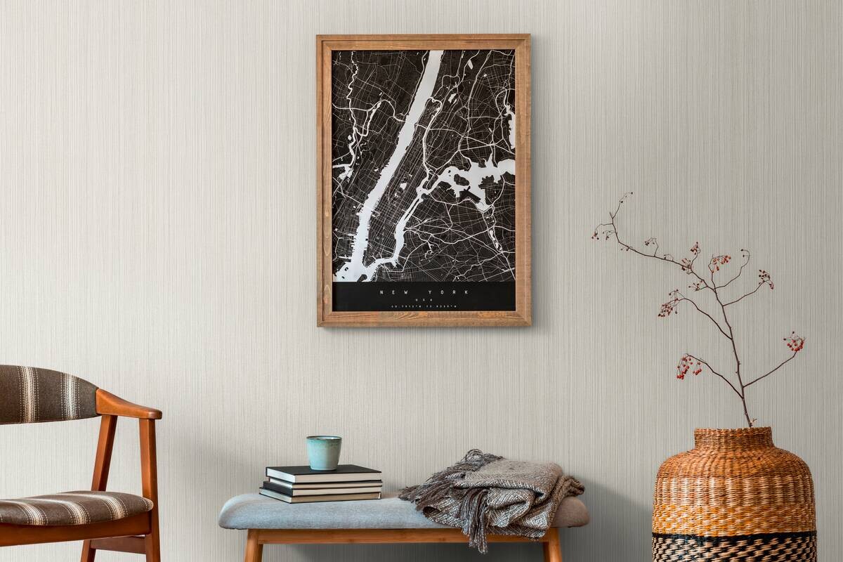 A.S.Creation Vliestapete grau B/H/D: ca. 53x1005x8 cm