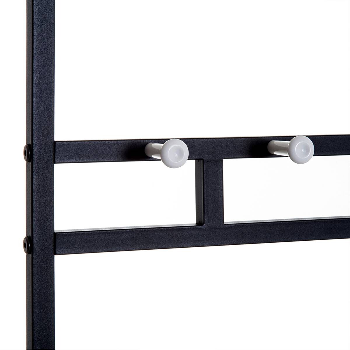 HOMCOM Garderobe schwarz Polypropylen B/H/L: ca. 35x725x180 cm