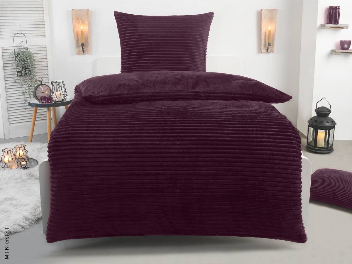 Microfaser Wende Bettwäsche Cashmere touch