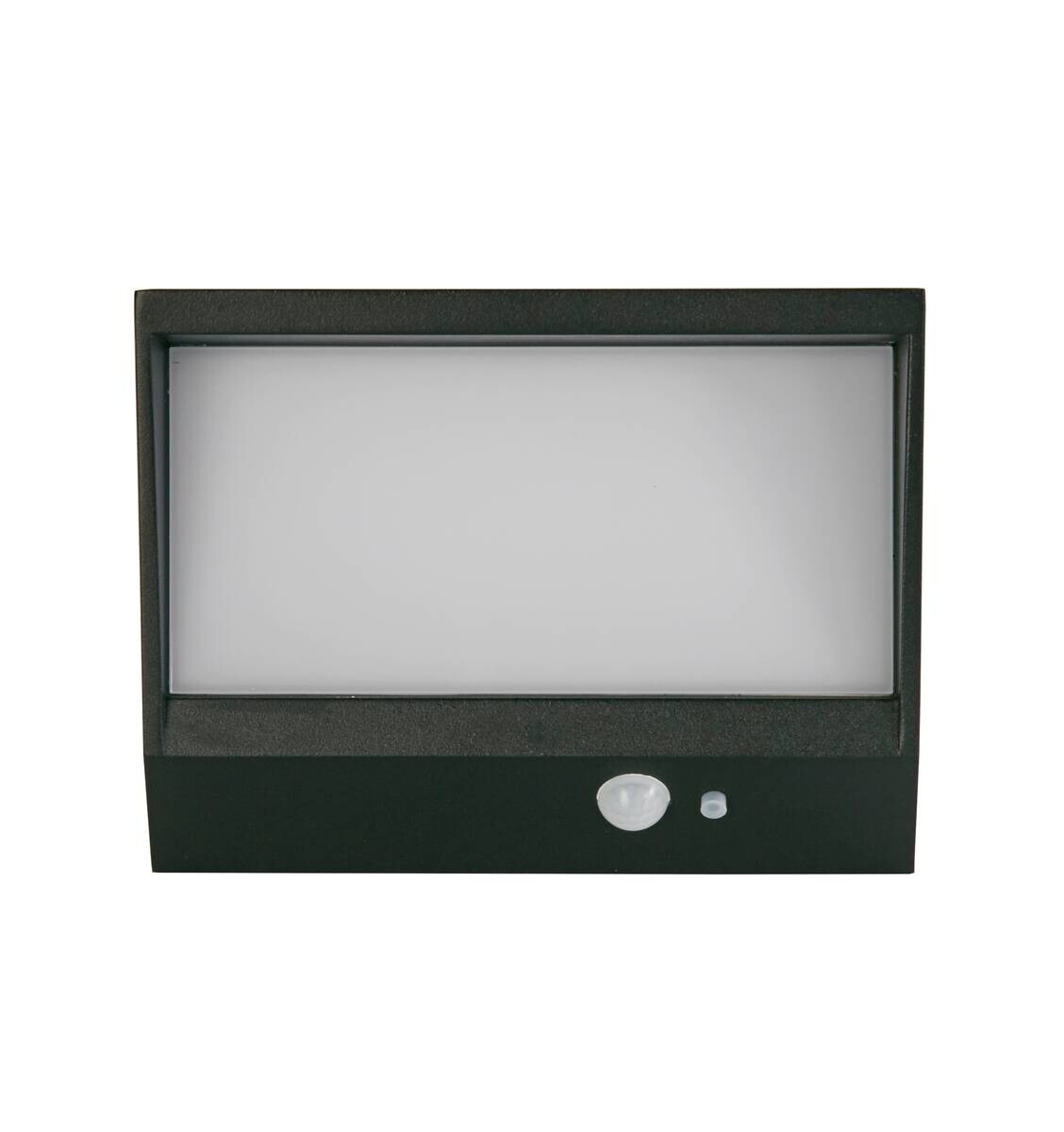 LED-Außenwandleuchte weiß klar schwarz B/H/T: ca. 18,8x14x8 cm