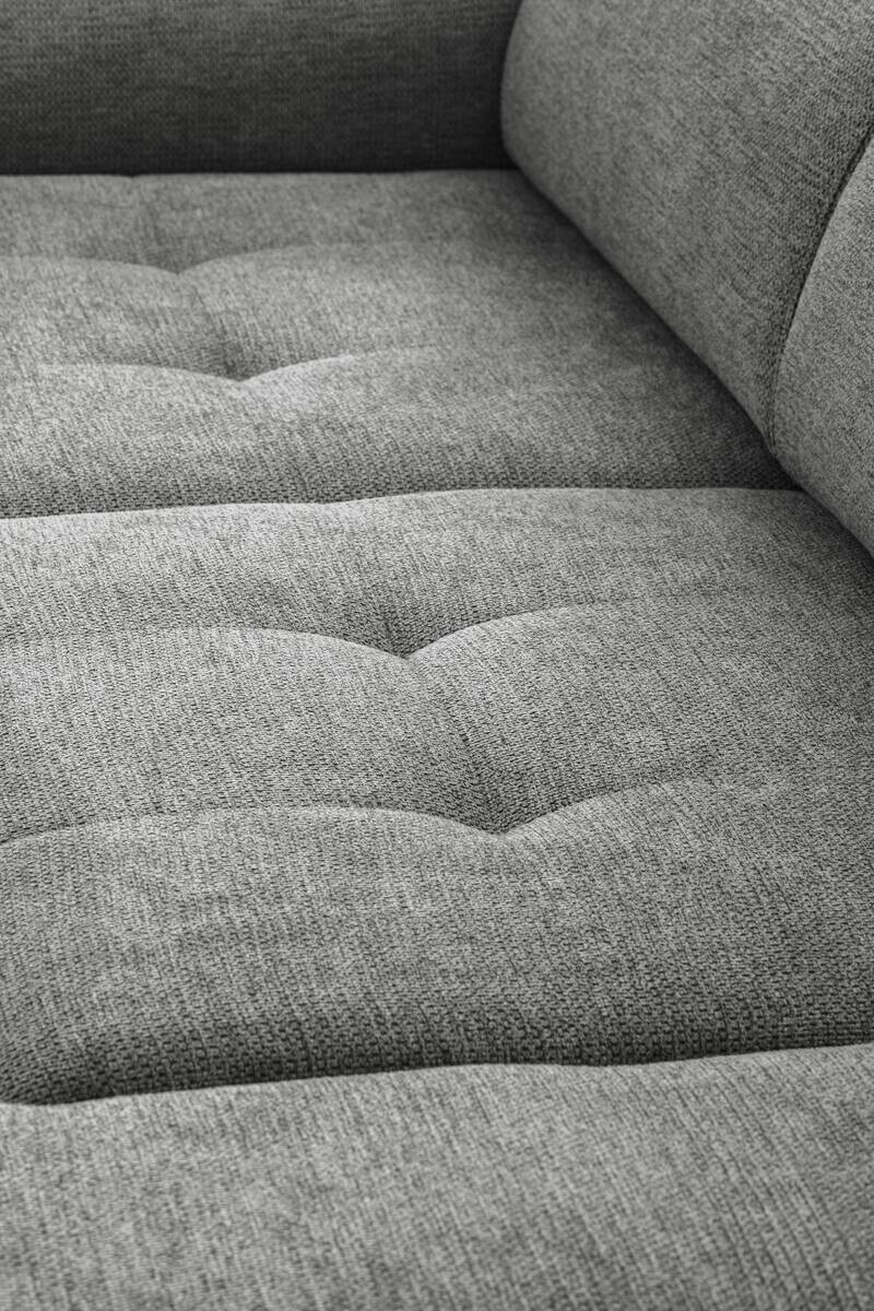 Ecksofa mit Bettfunktion grau Flachgewebe B/H/T: ca. 258x96x221 cm