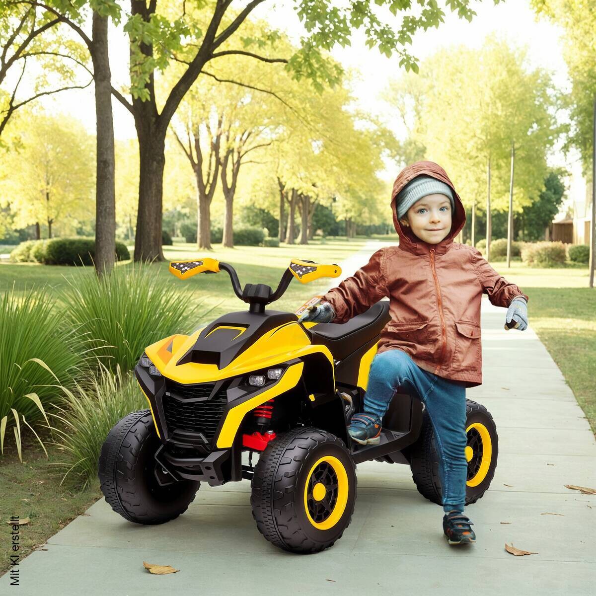 AIYAPLAY Kinder Elektro-Quad gelb B/H/L: ca. 69x75x101 cm