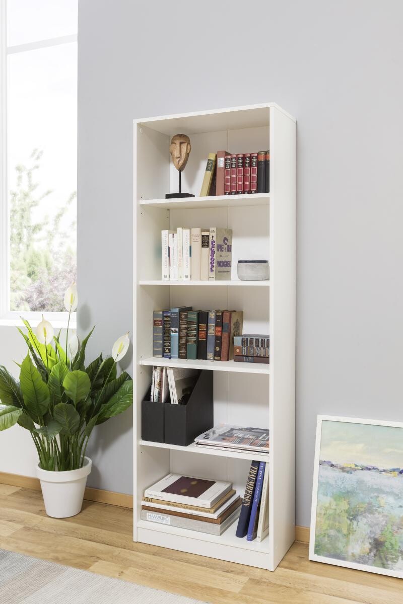 Regal Peggy 6 weiß B/H/T: ca. 58x168x28 cm