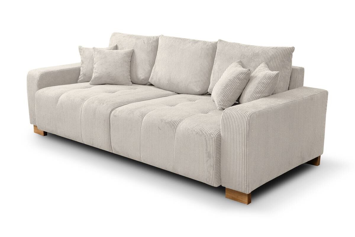 Big Sofa natur Microfaser B/H/T: ca. 248x80x114 cm
