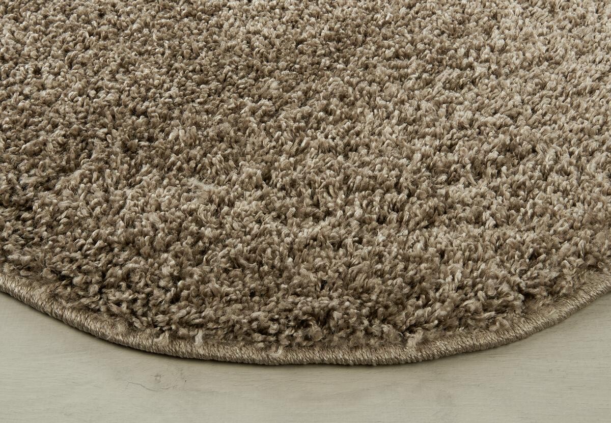 Hochflorteppich Smile taupe D: ca. 67 cm