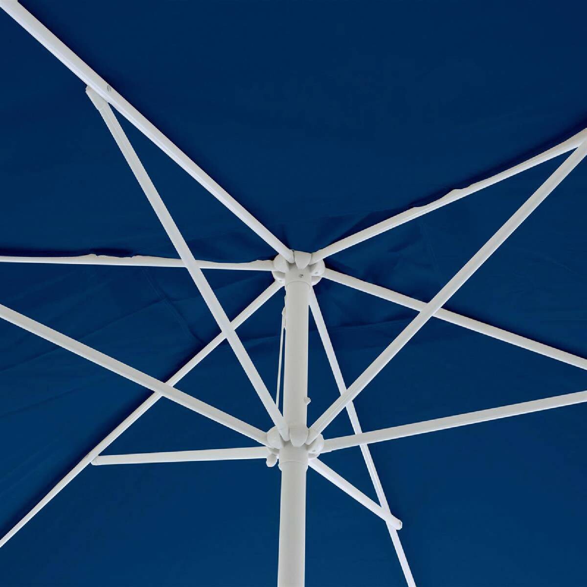 VCM Sonnenschirm blau Polyester-Mischgewebe B/H/L: ca. 200x235x300 cm