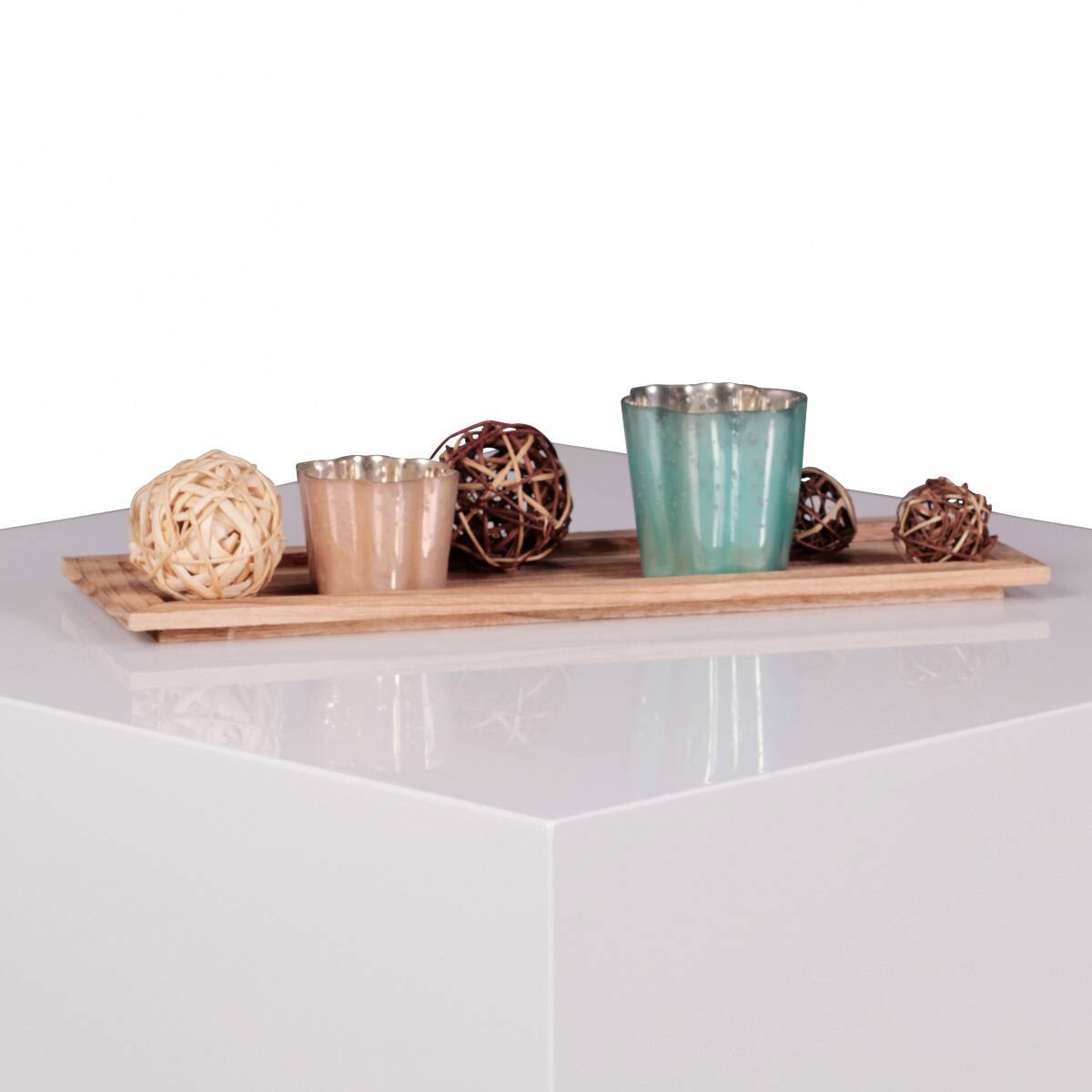 Wohnling Couchtisch weiß MDF B/H/T: ca. 60x30x60 cm