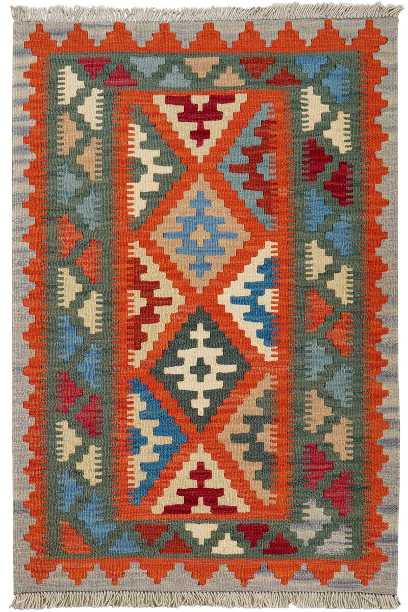 PersaTepp Teppich Kelim Gashgai grün B/H/L: ca. 82x1x122 cm