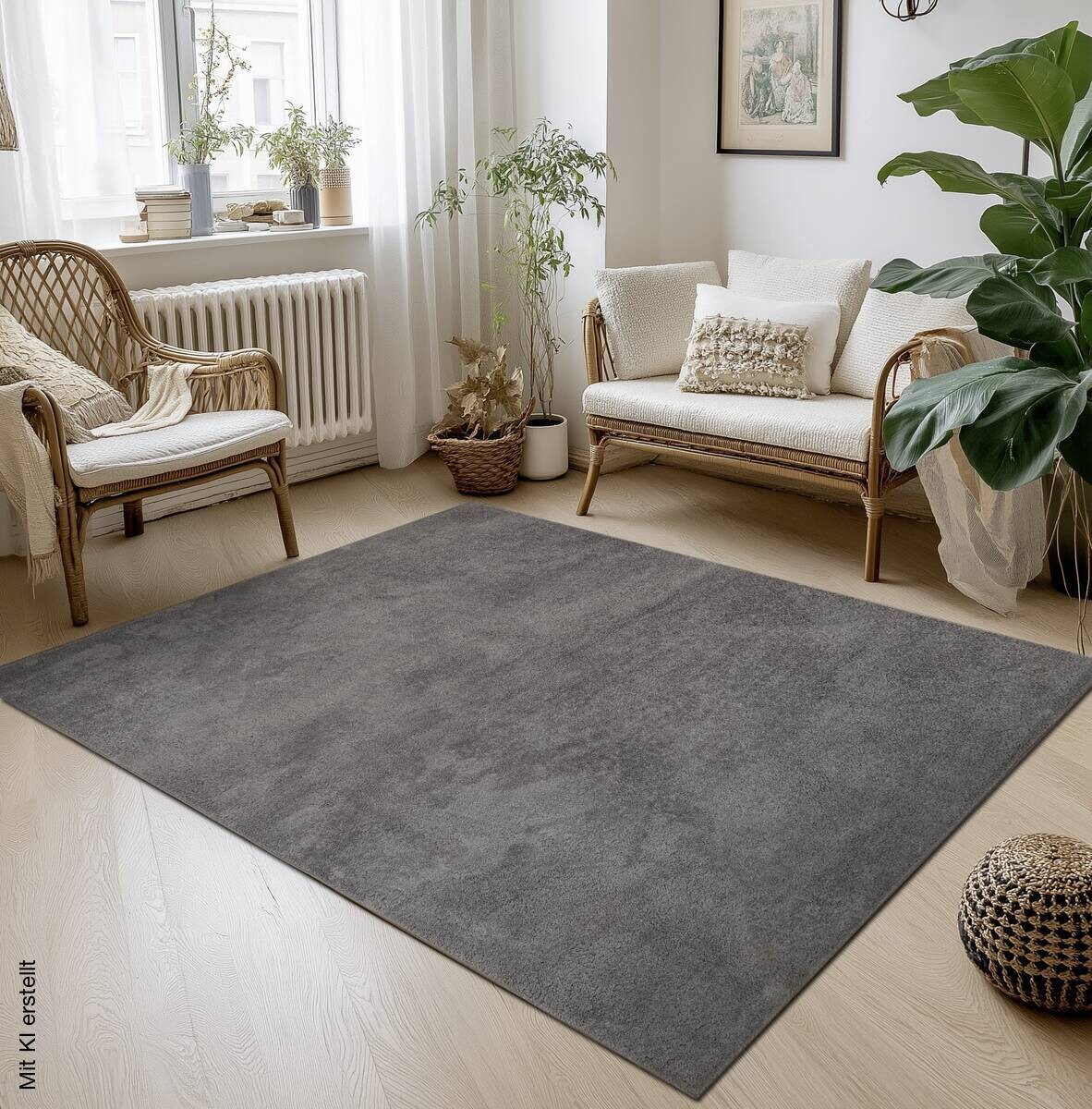 Teppich Carla grau B/L: ca. 160x220 cm