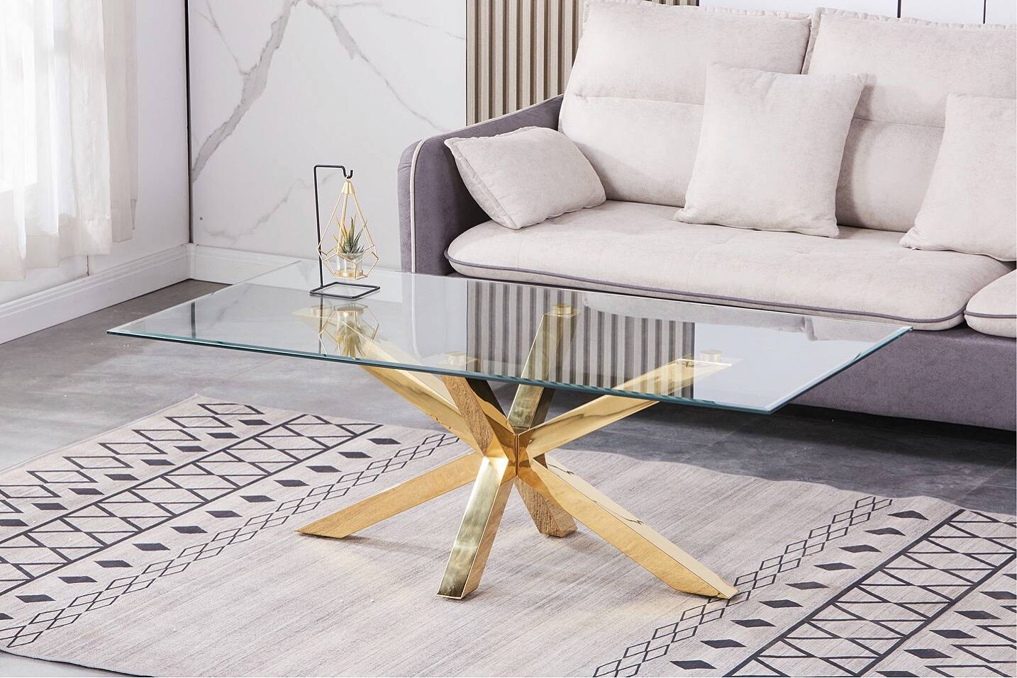 Glascouchtisch Cool B/H/T: ca. 120x45x65 cm