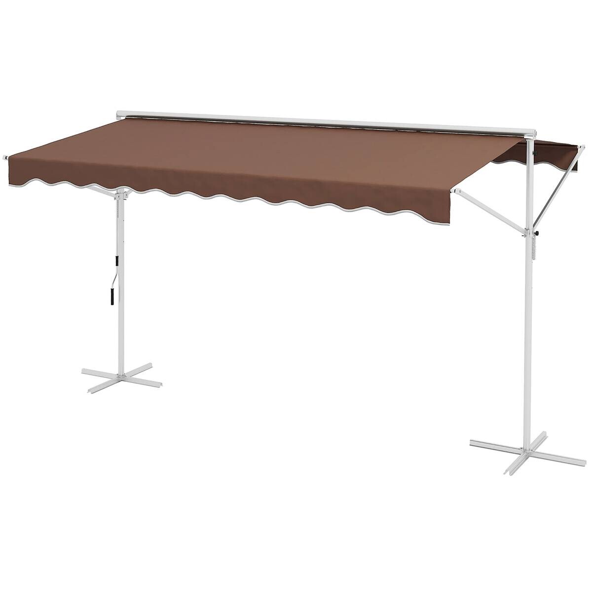 Outsunny Markise braun B/H/L: ca. 298x395x255 cm