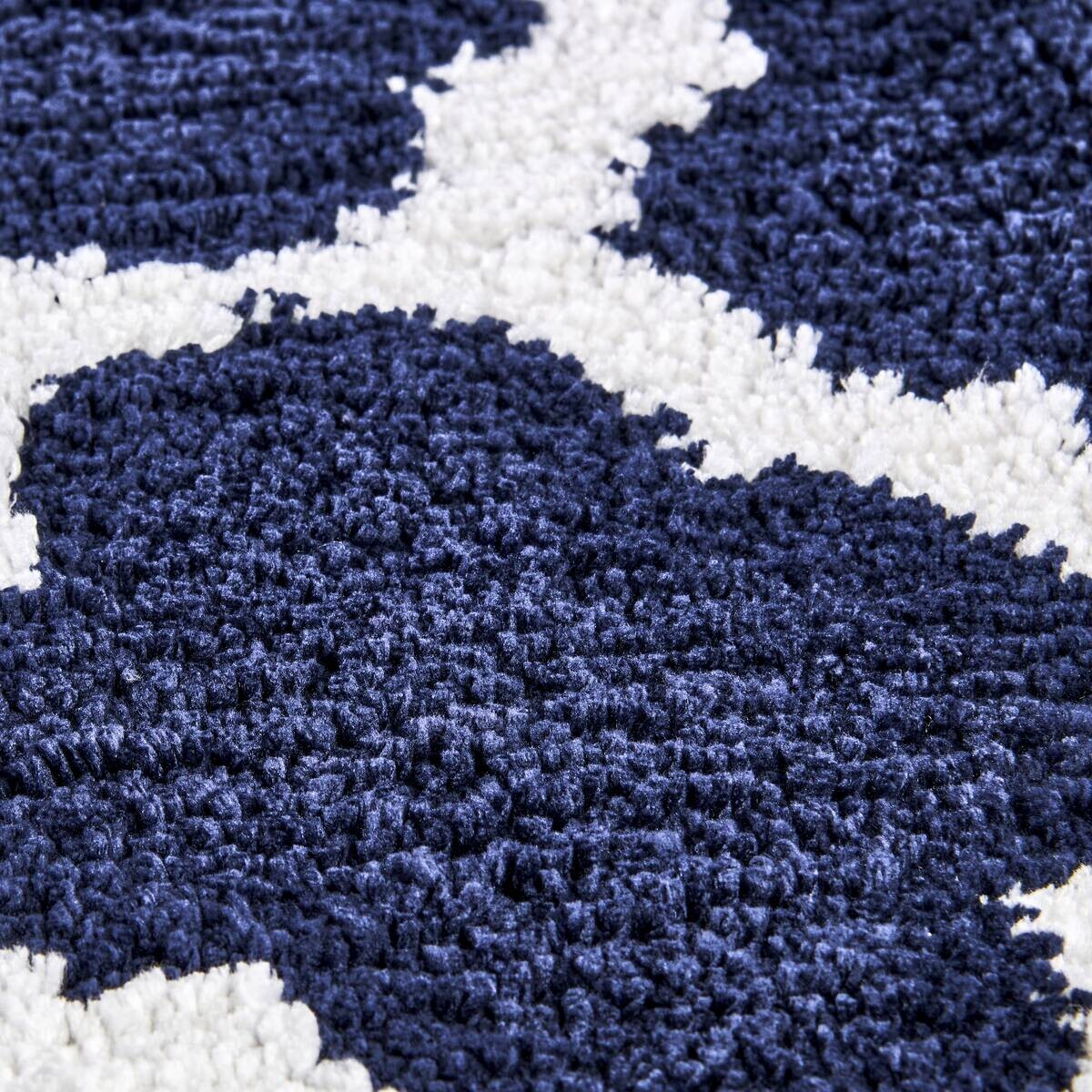 Badematte blau Vorderseite: 100% Polyester Rückseite: 100% Latex B/L: ca. 60x100 cm