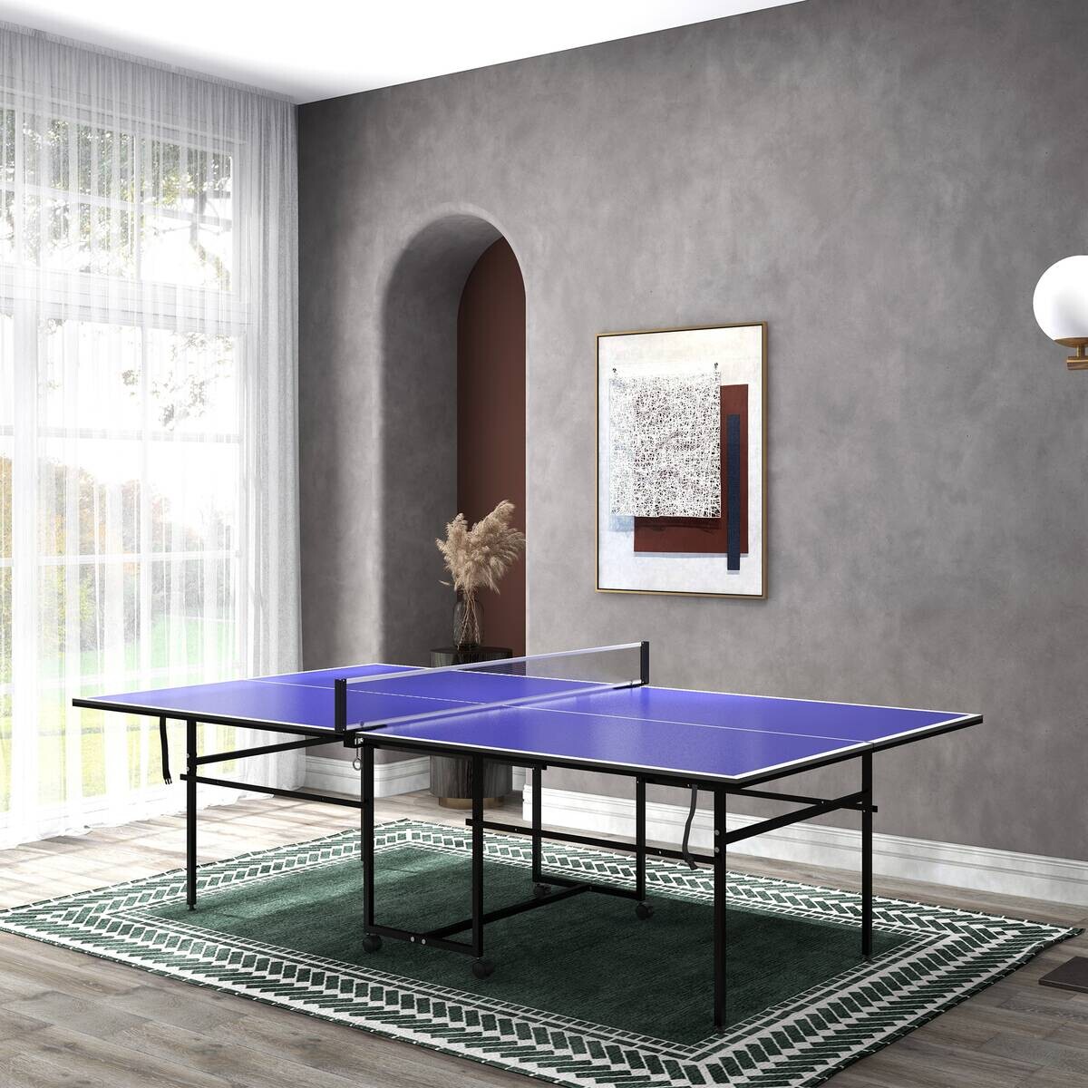 SPORTNOW Tischtennisplatte blau B/H/L: ca. 152,5x274x75,5 cm