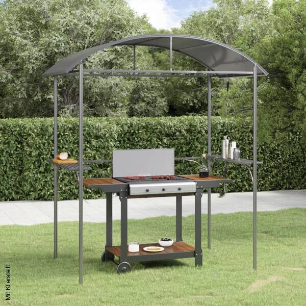 vidaXL Pavillon anthrazit Stahl B/H/T/L: ca. 115x230x115x220 cm