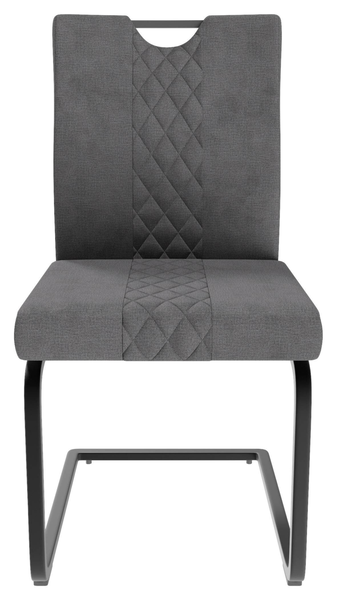 Schwingstuhl Alabama dunkelgrau Microfaser B/H/T: ca. 50x94x60 cm