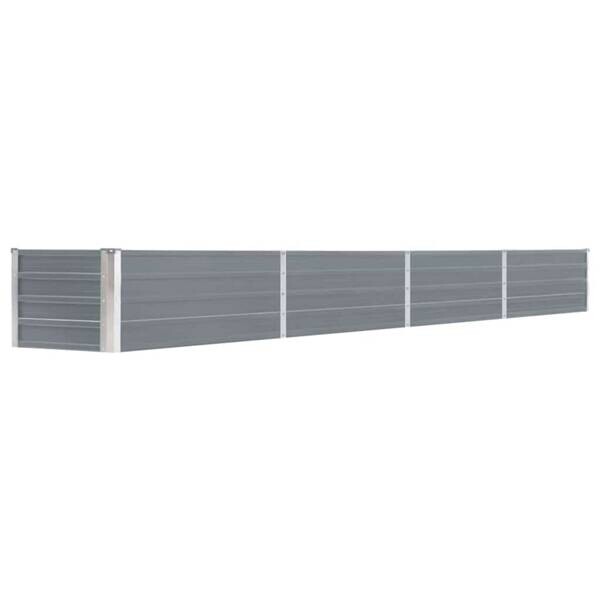 Hochbeet grau Stahl B/H/L: ca. 40x45x320 cm